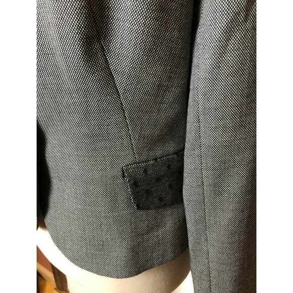 Rickie Freeman Teri Jon Gray Wool Blend Jacket Blazer Women's Size 10 - Picture 5 of 10